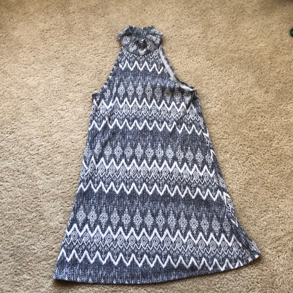 Patterned sweater dress!